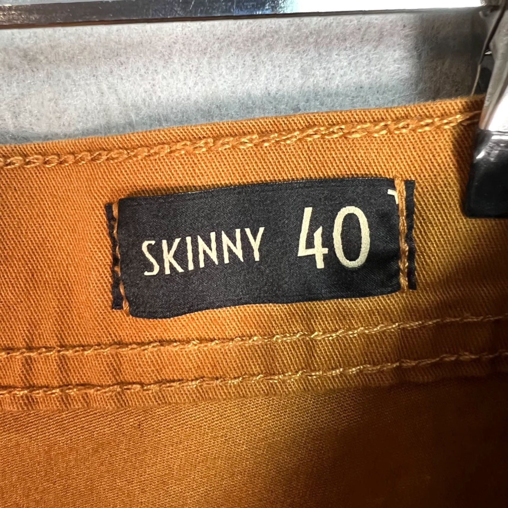 Vintage VINTAGE Blue Steel Pants Chino Adult Mens 40 Brown Cotton Blend Skinny Front Flat 33in Inseam Mens Size US 40 / EU 56 - 4 Thumbnail