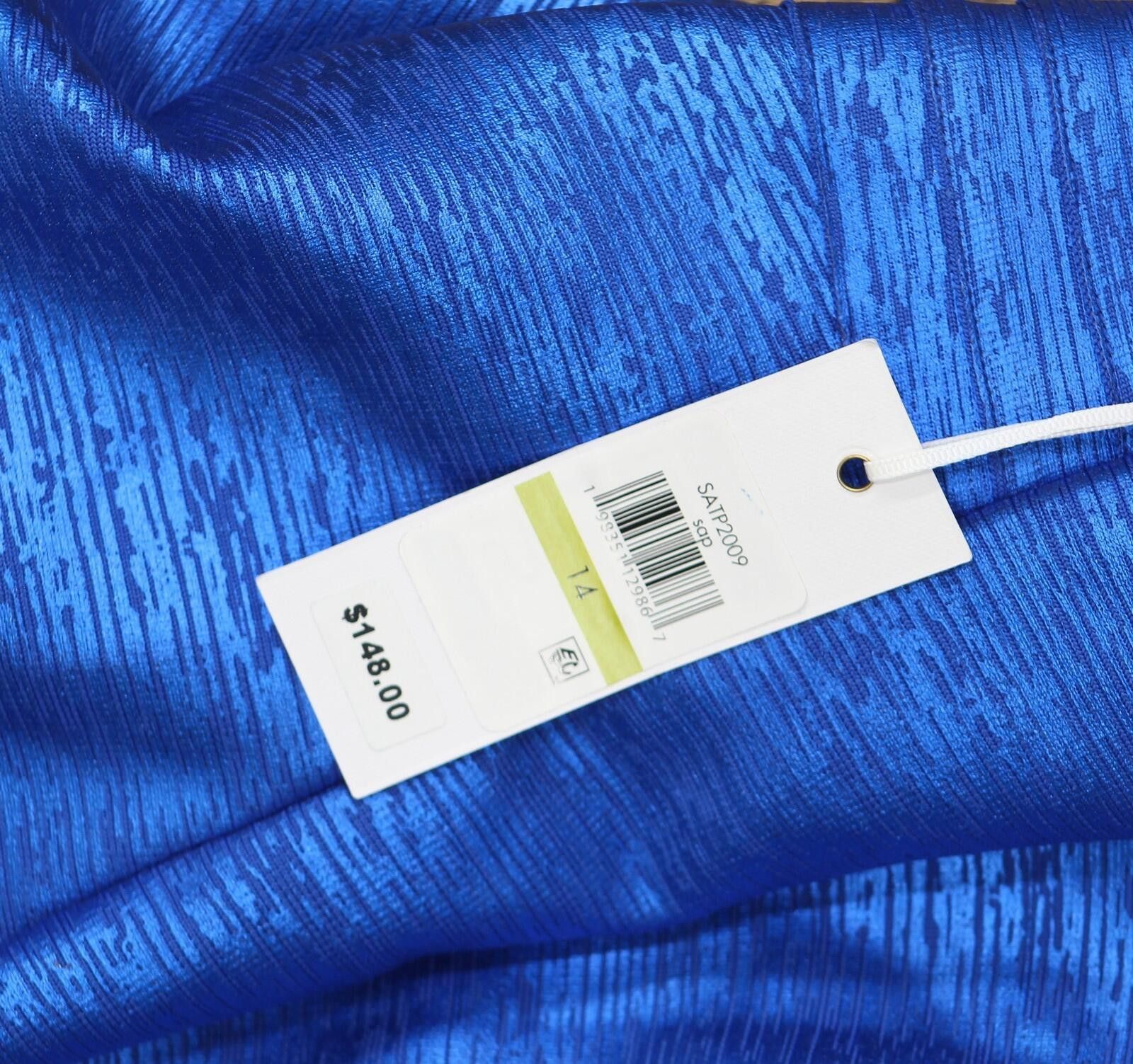 Signal Sport Nwt Siena Bandage Bodycon Knit Mini Dress Saphire Blue 14 Size XL / US 12-14 / IT 48-50 - 3 Thumbnail