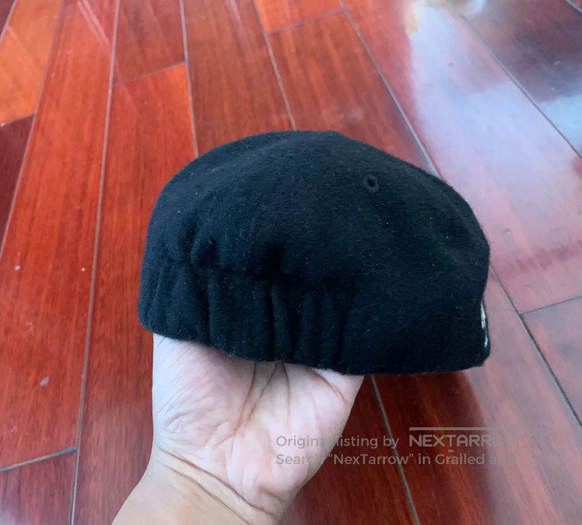 The Real McCoy's The Real McCoy Black Wool Cap. Size ONE SIZE - 3 Thumbnail