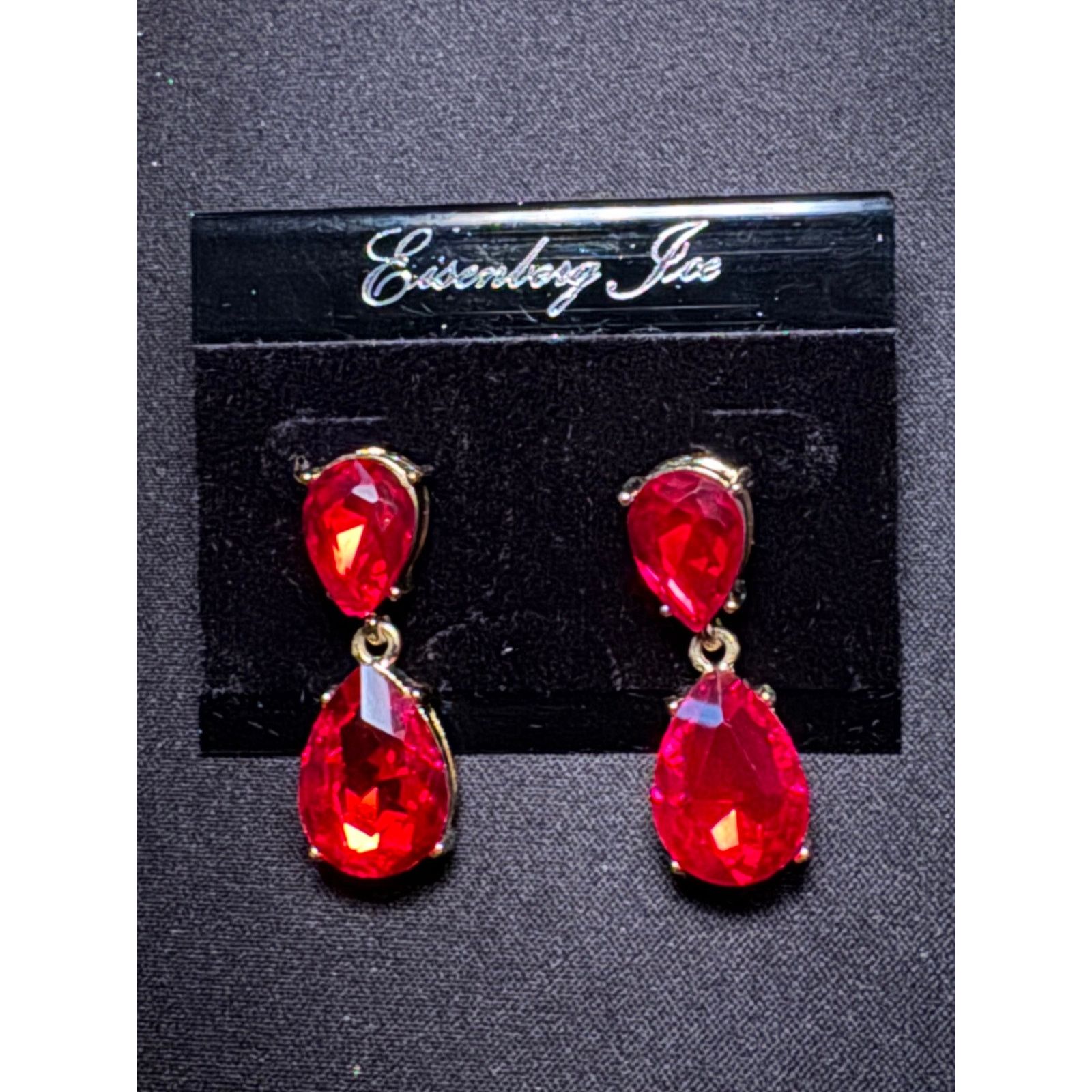 Other Vintage Eisenberg Ice Statement Pierced Earrings Size ONE SIZE - 3 Thumbnail