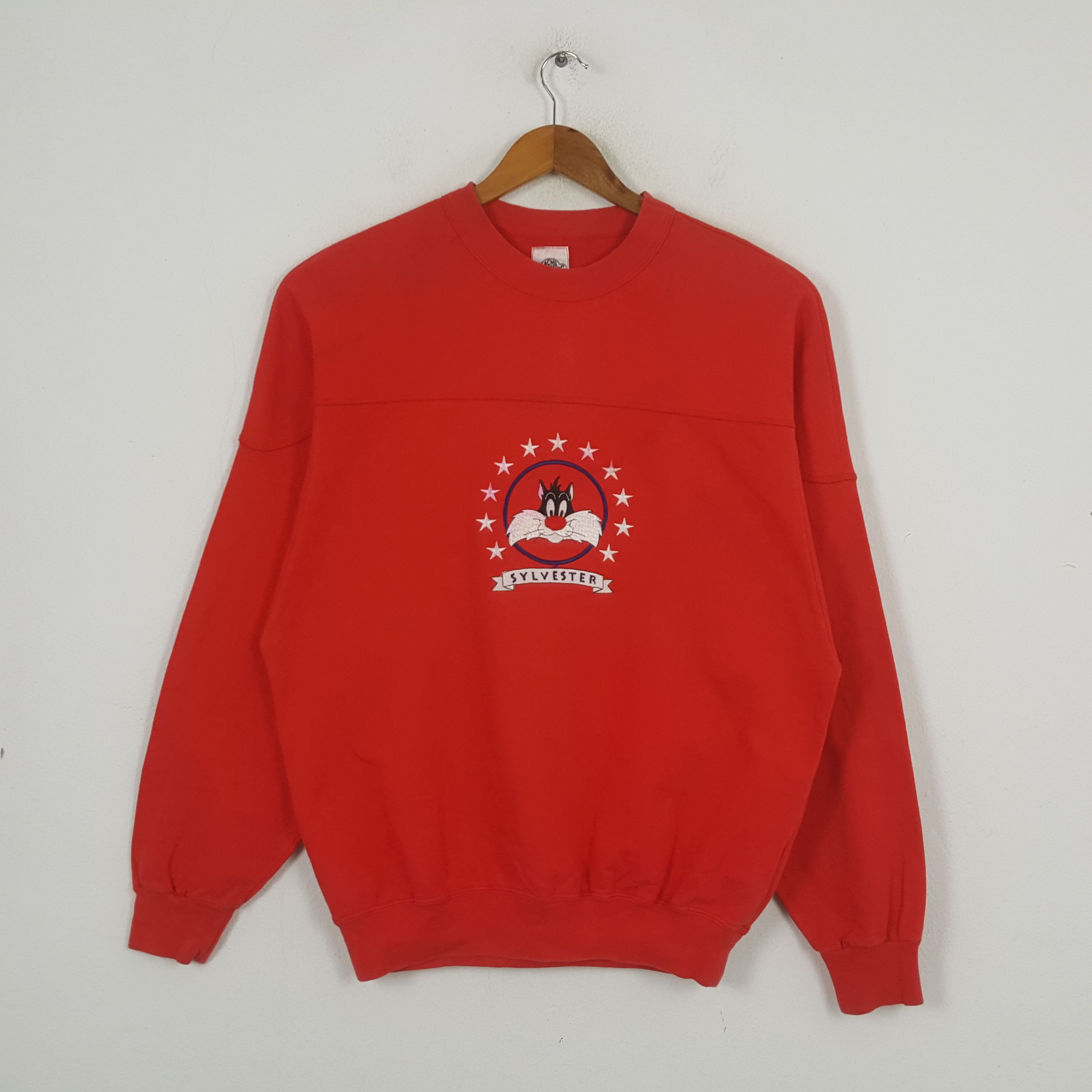 Acme Clothing × Cartoon Network × Vintage Vintage Sylvester Acme Clothing Disney's Sweatshirt C286N21 Size US L / EU 52-54 / 3 - 1 Thumbnail