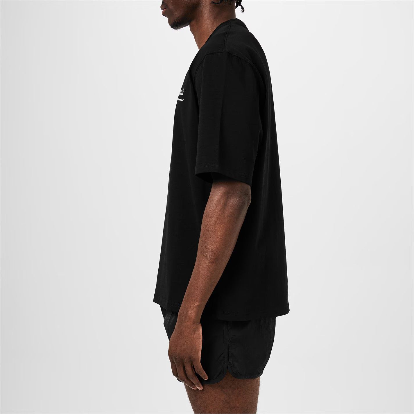 AMI o1g2r1mq0326 Organic Cotton Logo T-Shirt in Black Size US XXL / EU 58 / 5 - 5 Thumbnail