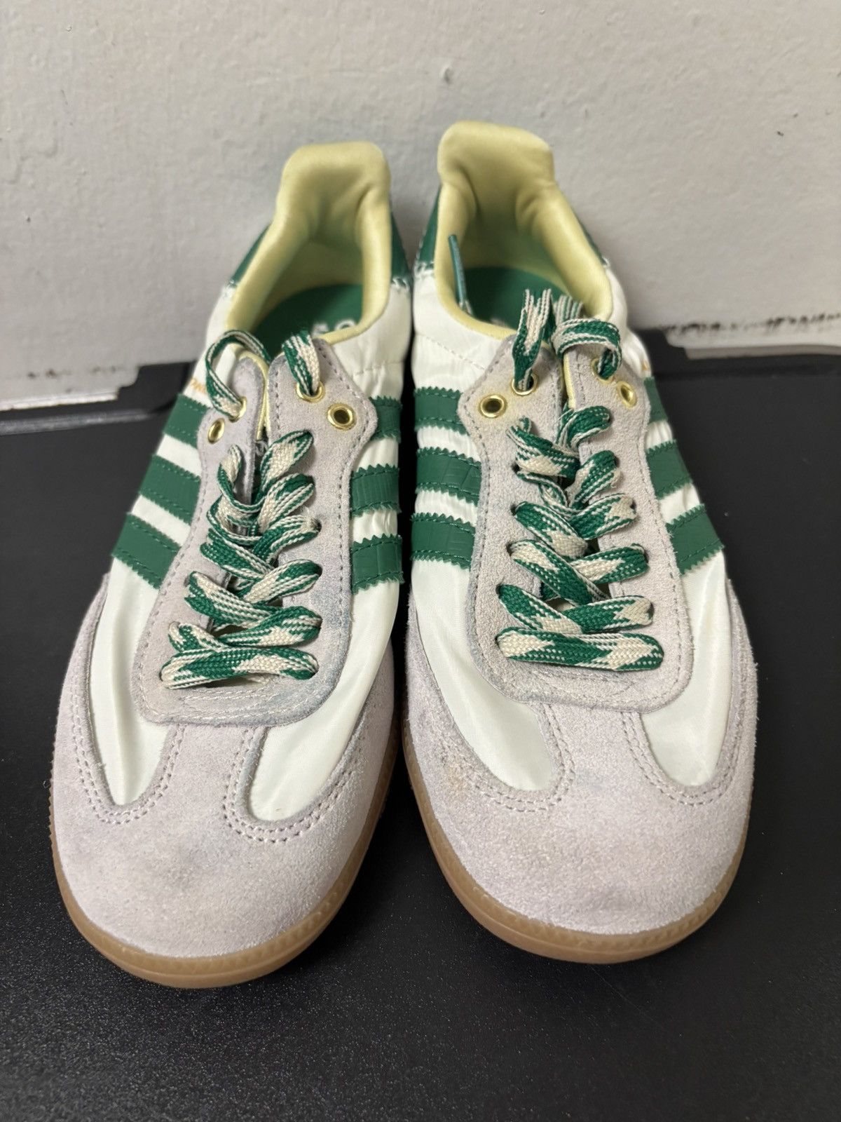adidas gazelle silver green womens adidas Samba OG White Green main image 0