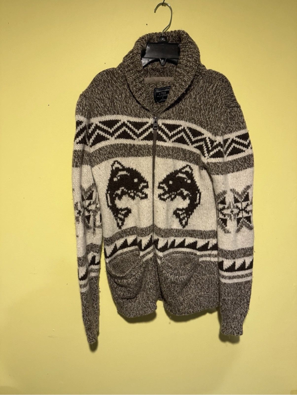 Abercrombie & Fitch Abercrombie and Fitch Sweater Mens Small Cable Fisherman Size US S / EU 44-46 / 1 - 1 Thumbnail
