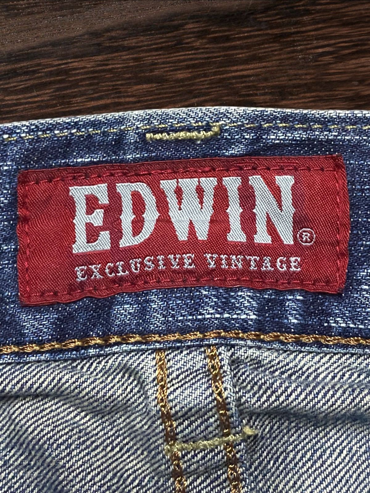 Junya Watanabe Vintage Japanese Brand Edwin 424XV Heavy Faded Baggy Jeans Size US 37 - 12 Thumbnail