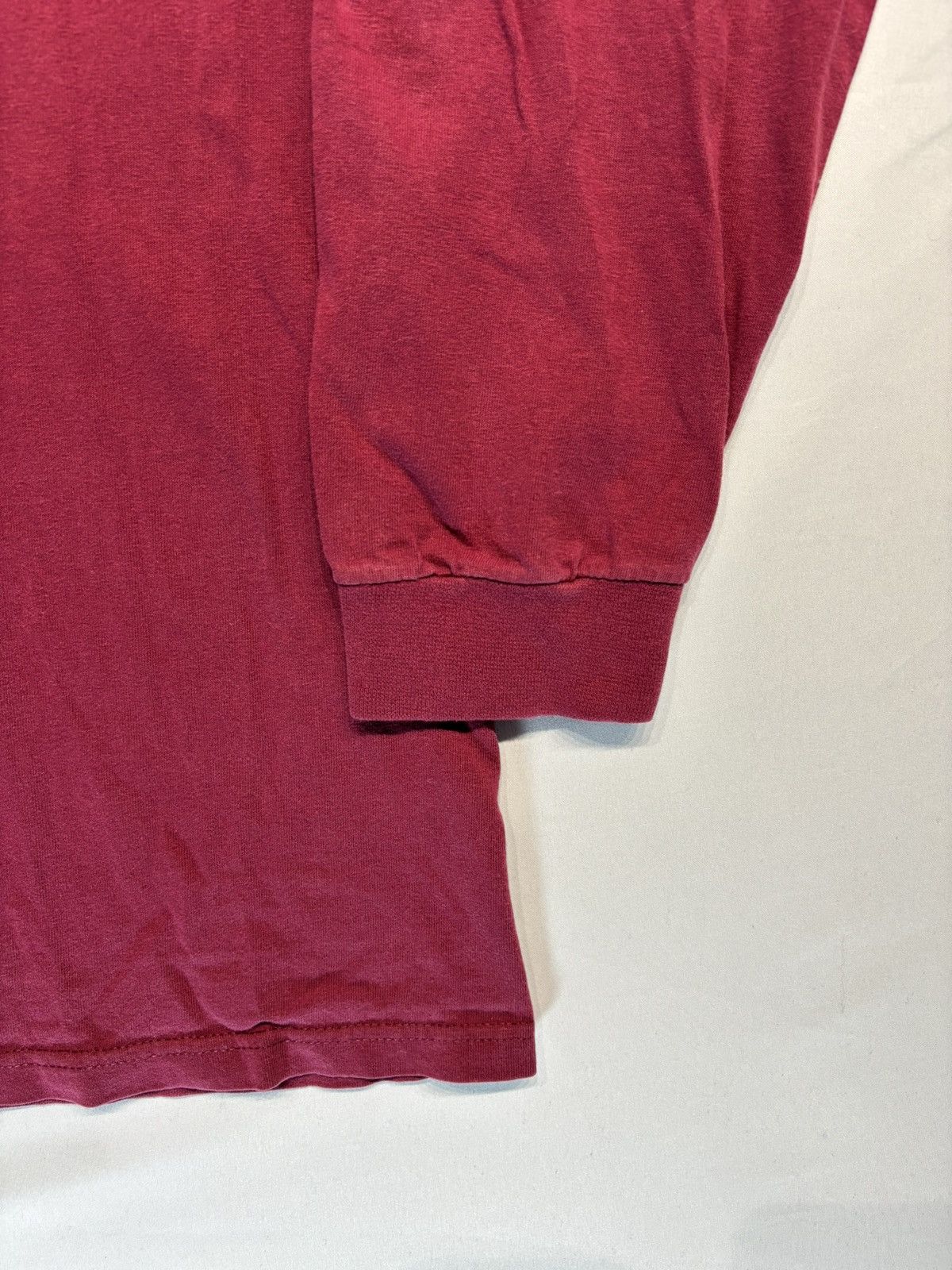 Nike Vintage Y2K Burgundy Nike TEAM Crewneck Long Sleeve Size L Size US L / EU 52-54 / 3 - 2 Thumbnail