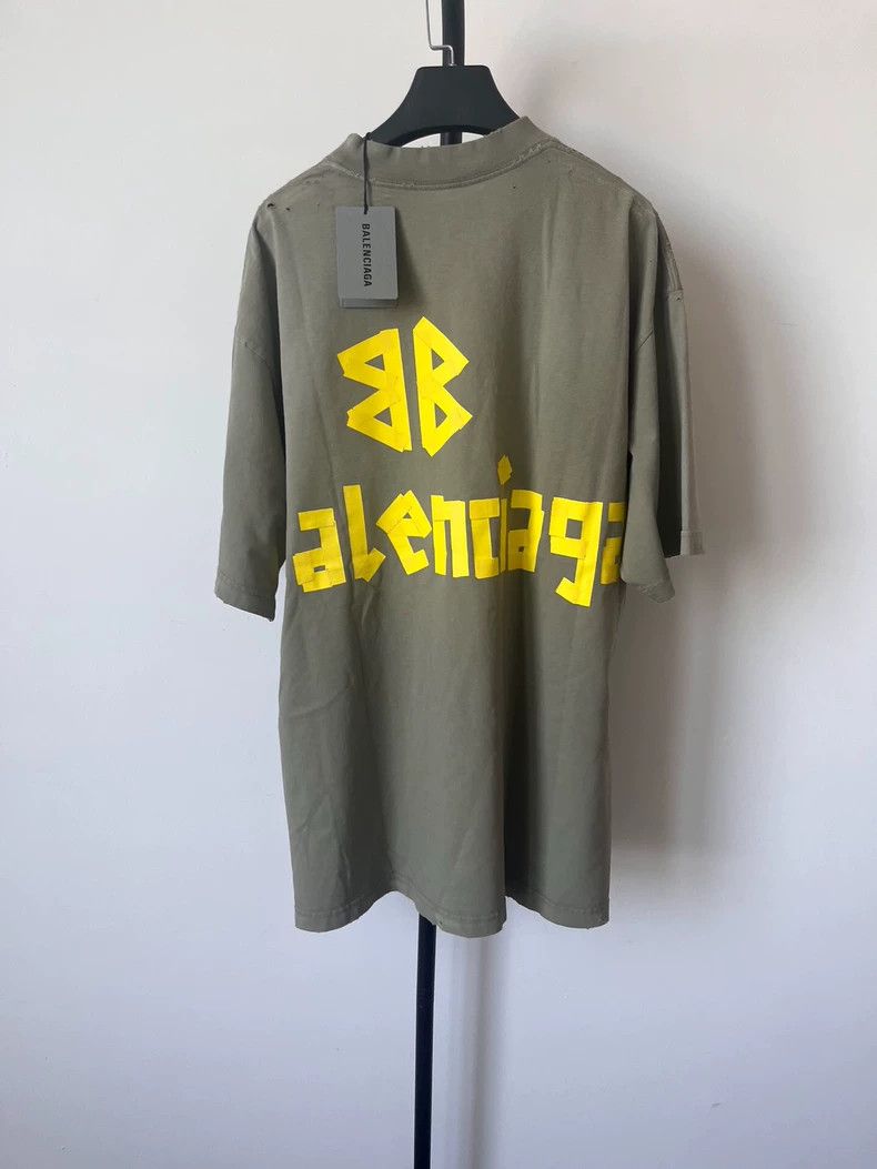 Balenciaga Balenciaga Monogrammed Logo printed semi-high neck short s Size US M / EU 48-50 / 2 - 2 Thumbnail