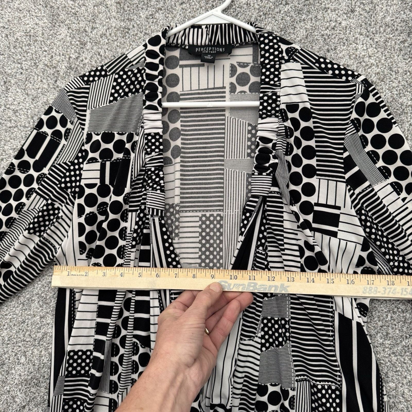 Other Perceptions Top Womens Size 12 Geometric Eclectic Artsy Size XL / US 12-14 / IT 48-50 - 3 Thumbnail