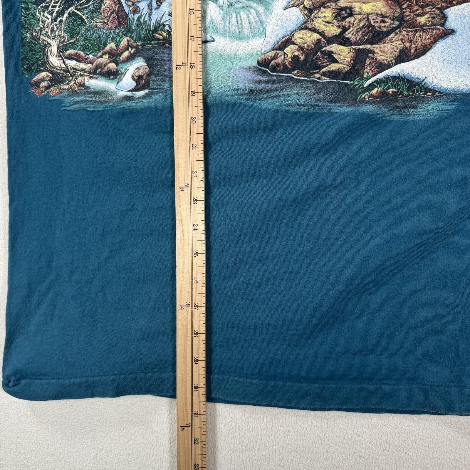 Habitat Vintage 90s Wilderness Animal Wrap Around Tee Size US XXL / EU 58 / 5 - 3 Thumbnail