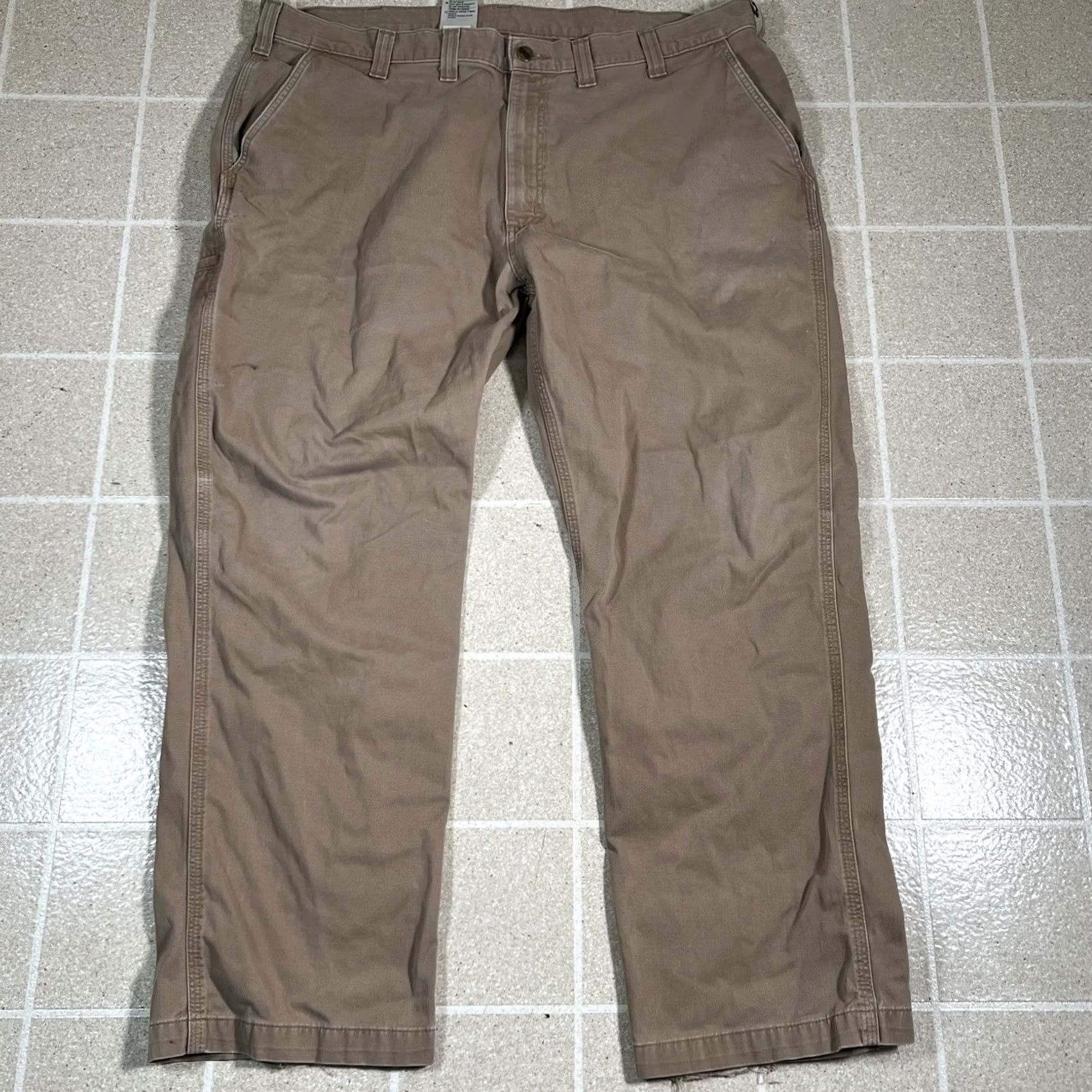Carhartt Carhartt Relaxed Fit Khaki Work Pants 100095-253 Mens 44x30 Beige Twill Pant Size US 44 / EU 60 - 6 Thumbnail