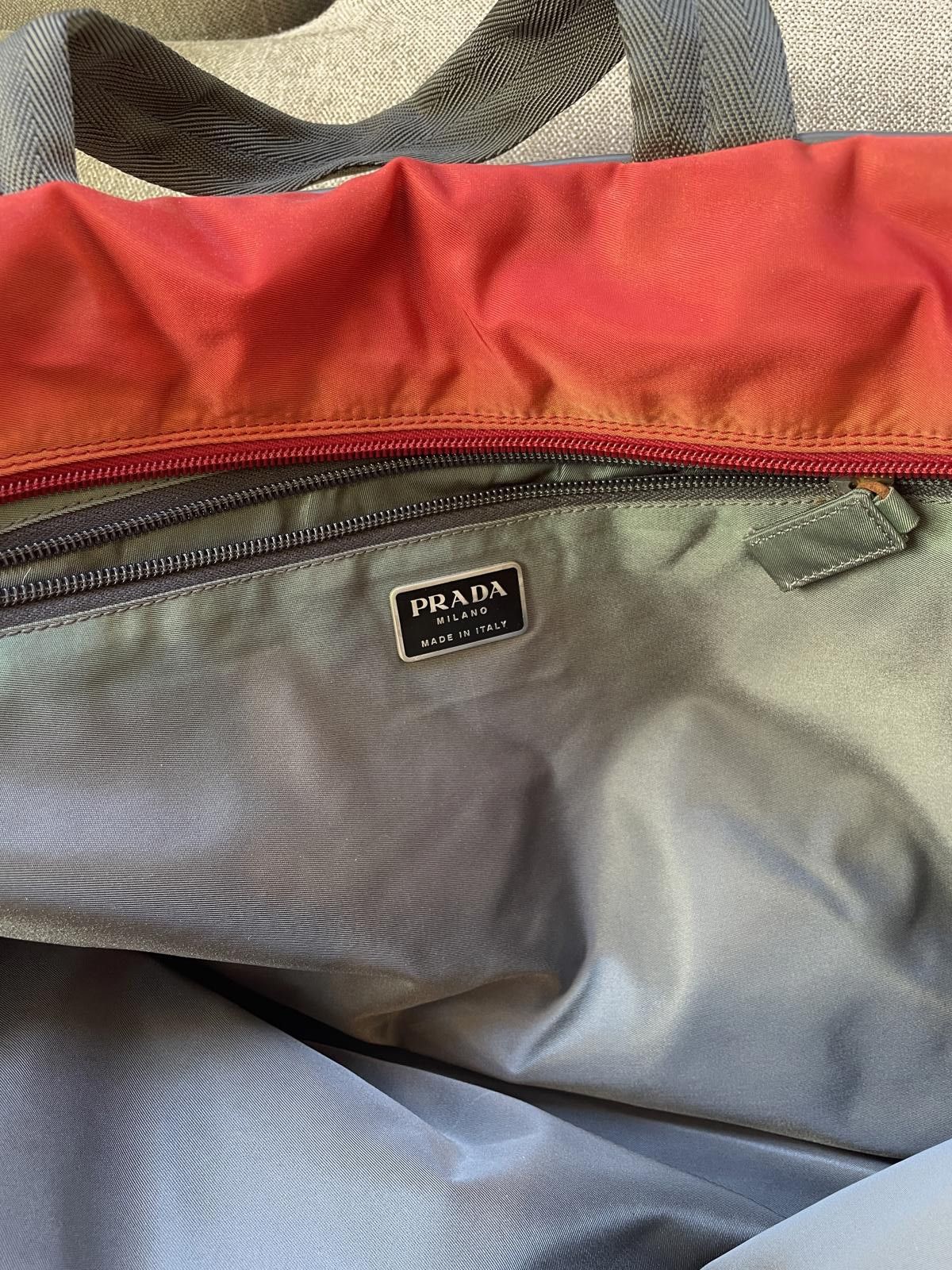 Prada PRADA Nylon Hand Bag 2WAY Red Auth ar8326 FREE SHIPPING! Size ONE SIZE - 3 Thumbnail