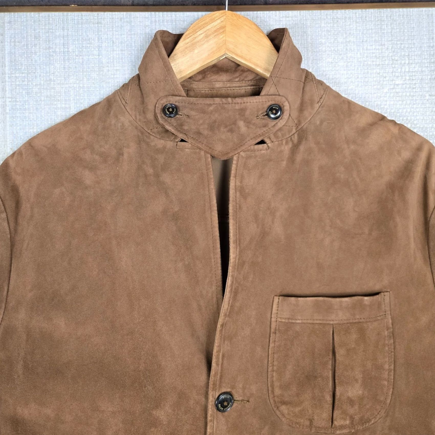 Polo Ralph Lauren Polo Ralph Lauren Jacket Mens S Brown Size 38R Soft Suede Hacking Lapels Leather Size US S / EU 44-46 / 1 - 2 Thumbnail