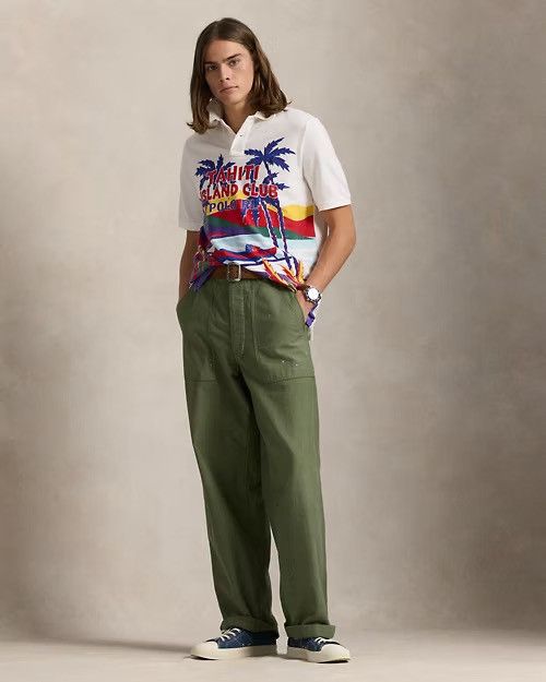 Polo Ralph Lauren Polo Ralph Lauren Classic Fit Mesh Graphic Shirt Size XL Size US XL / EU 56 / 4 - 3 Thumbnail