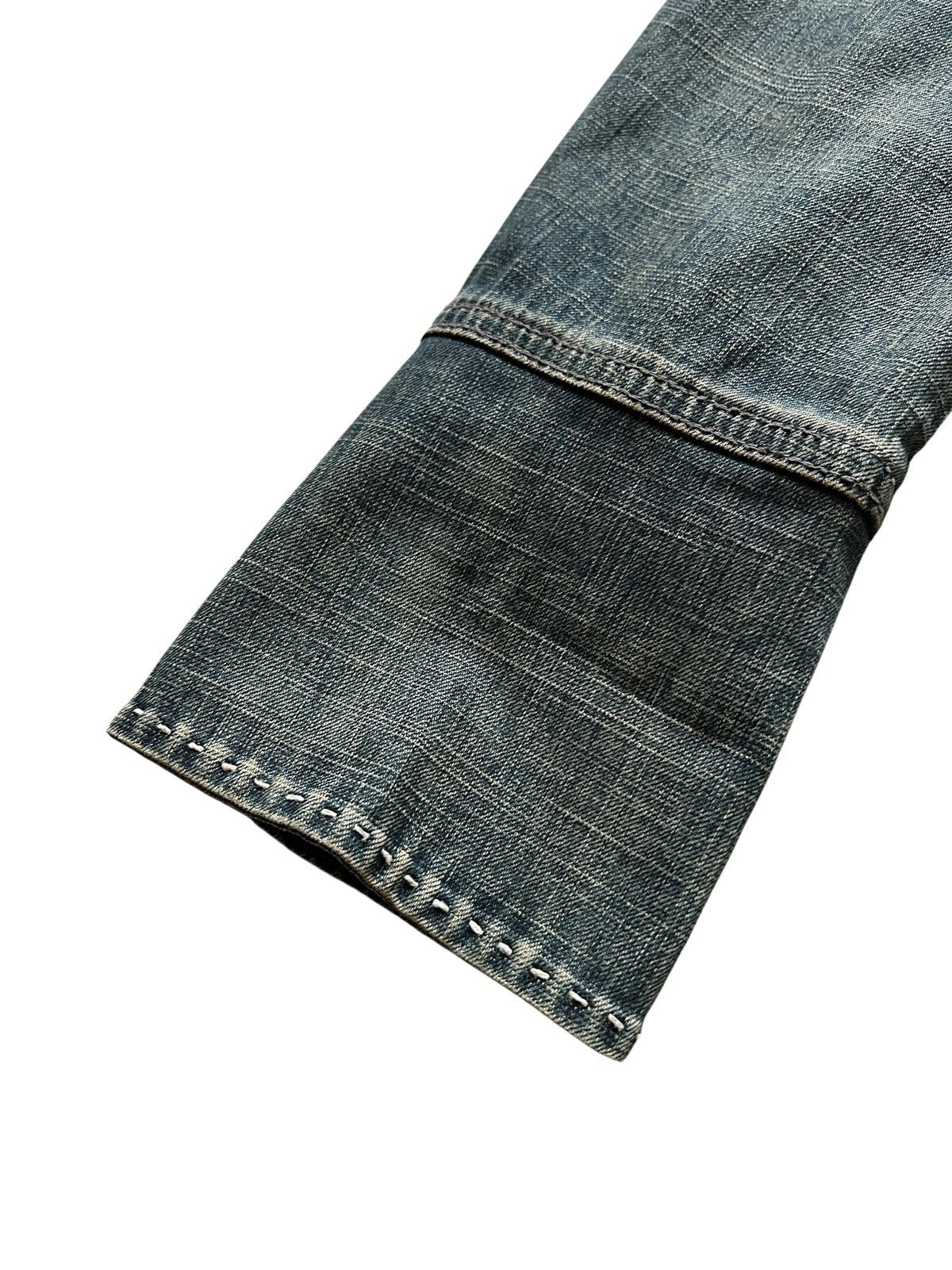 Marithe + Francois Girbaud 1990s Marithe Francois Girbaud Denim Blazer Jacket Size S / US 4 / IT 40 - 5 Thumbnail