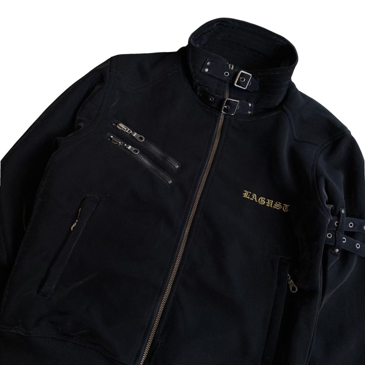 If Six Was Nine Lagust bondage full zipper jacket black outer outerwear Size M / US 6-8 / IT 42-44 - 6 Thumbnail