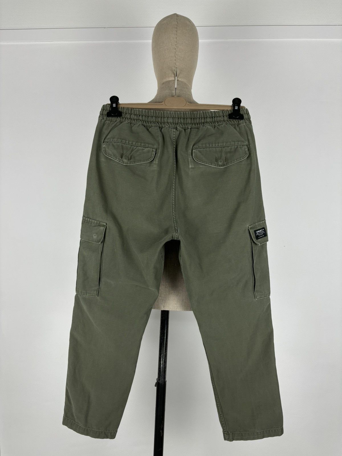Carhartt × Carhartt Wip × Vintage VTG CARHARTT WIP CAMPER Khaki Cargo Pocket Military Work Trousers Utility Pants Size US 32 / EU 48 - 4 Thumbnail