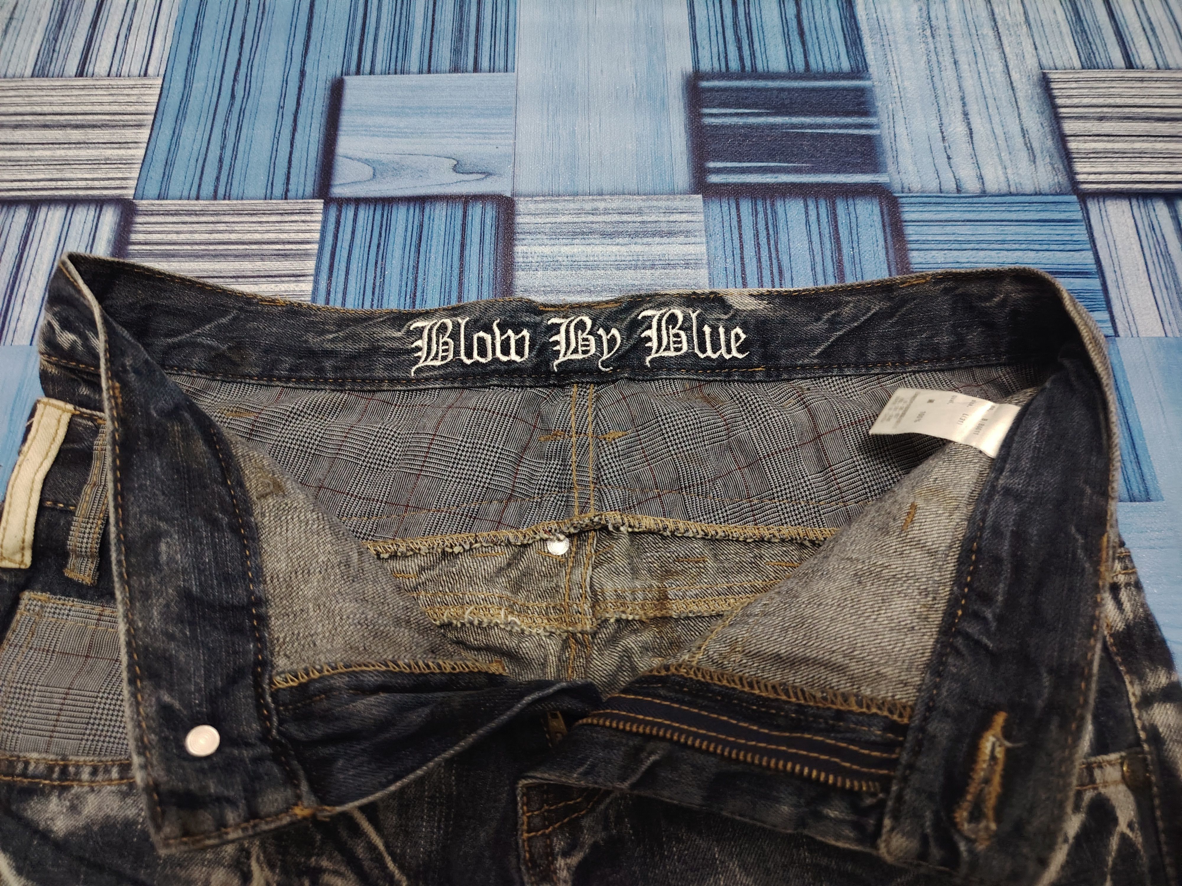 Who Decides War Japanese Blow By Blue Double Waist Flared Jeans Size US 31 - 11 Thumbnail