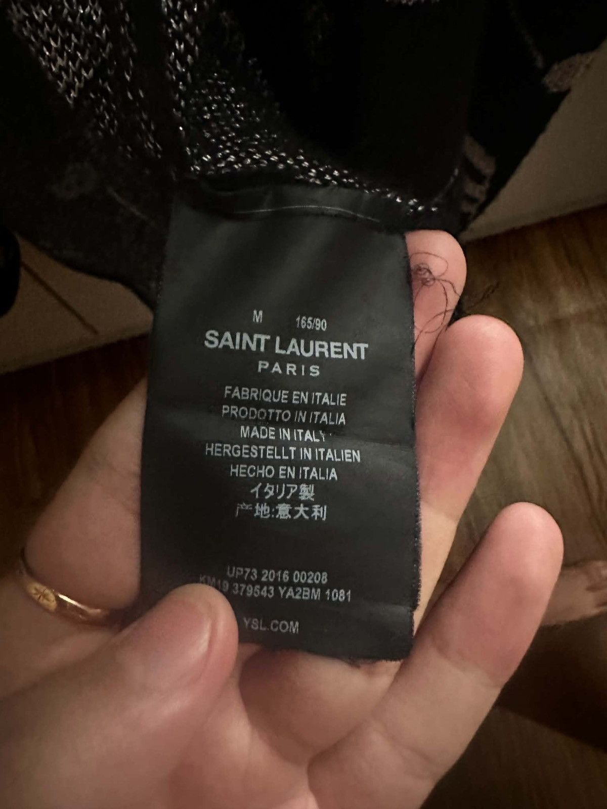 Saint Laurent Paris SAINT LAURENT MUSIC NOTE CARDIGAN SIZE M Size US M / EU 48-50 / 2 - 3 Thumbnail