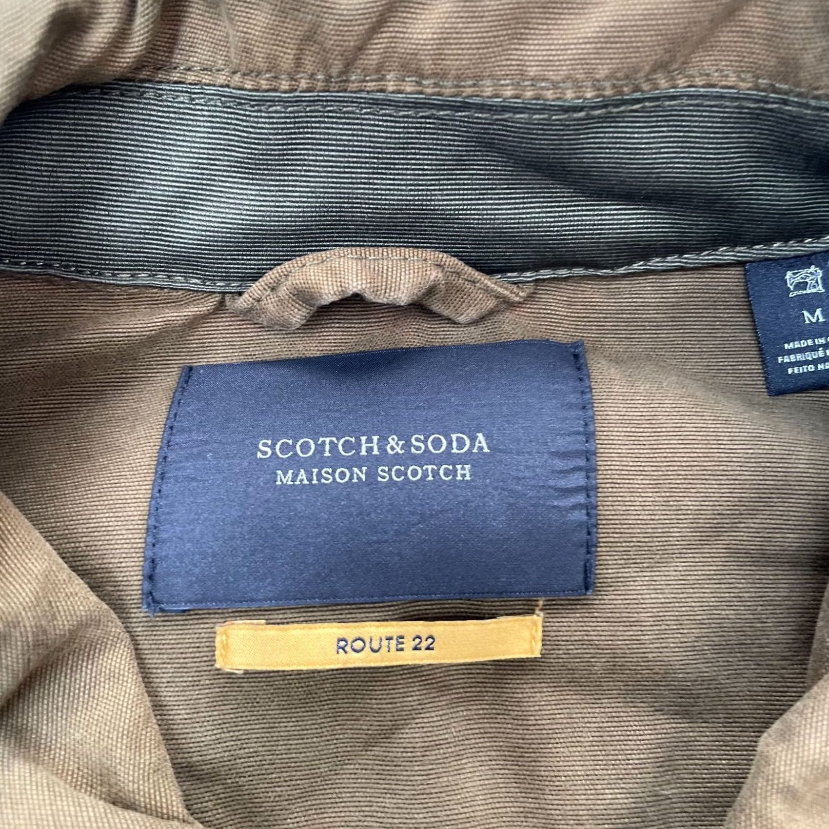 Scotch & Soda Scotch & Soda Jacket Mens Medium Brown Utility Military Chore Work Coat Army Size US M / EU 48-50 / 2 - 5 Thumbnail