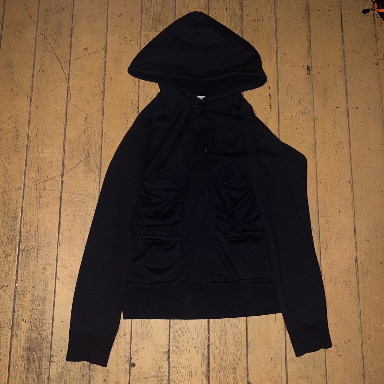 image of Number N Ine Number (N)Ine Cargo Pocket Hoodie in Black, Men's (Size Large)