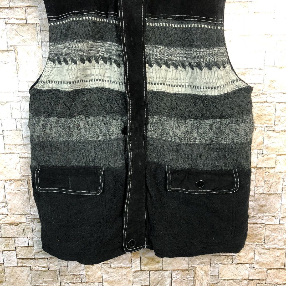 Japanese Brand Vivve Club Black Vest #A514 Size US M / EU 48-50 / 2 - 6 Thumbnail