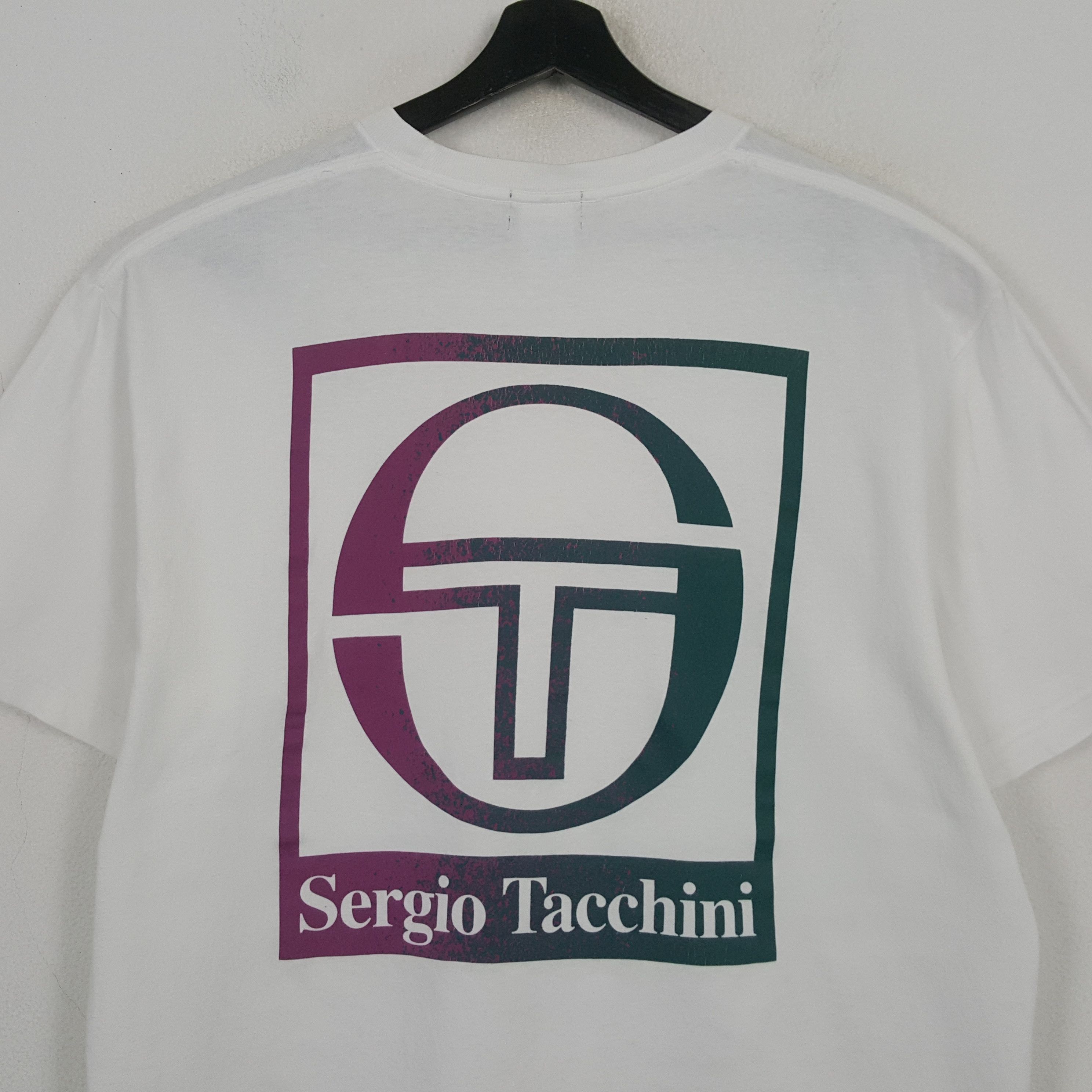 Sergio Tacchini Sergio Tacchini Big Logo Design Tshirt RR15 Size US L / EU 52-54 / 3 - 2 Thumbnail