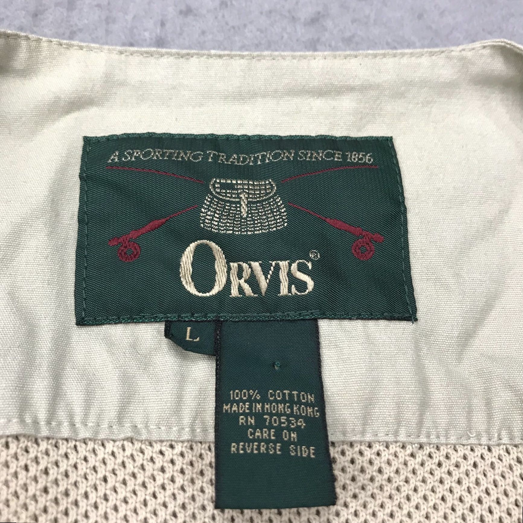 Orvis VINTAGE Orvis Vest Mens Large Safari Photographer Cargo Fisherman Utility Zip Vest Size US L / EU 52-54 / 3 - 4 Thumbnail