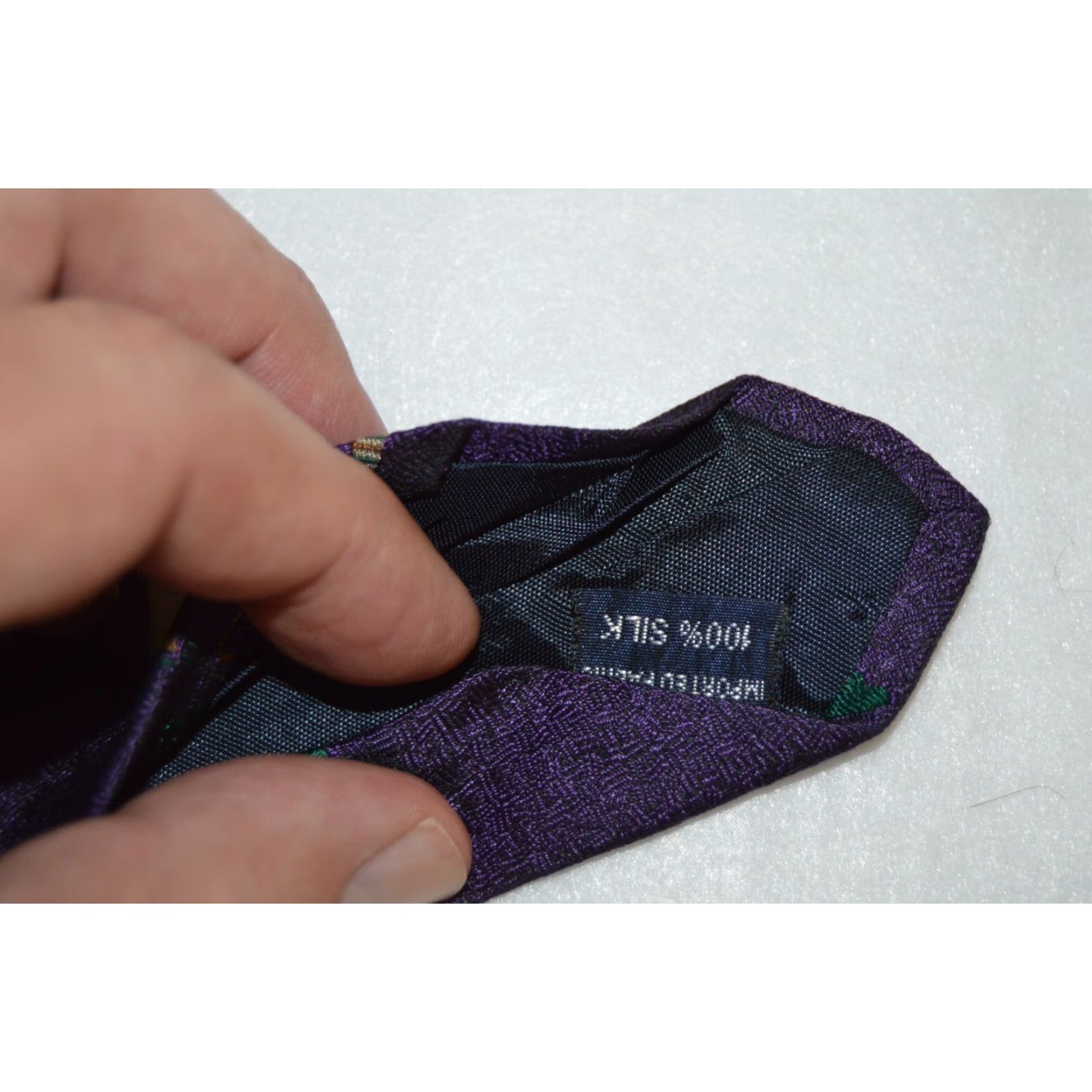 Vintage Harold Powell Men’s Formal Necktie Purple Necktie Golfer Silk 3.5in Wide Classic 57"-60" Vintage: No Pattern: Golfer Size ONE SIZE - 5 Thumbnail