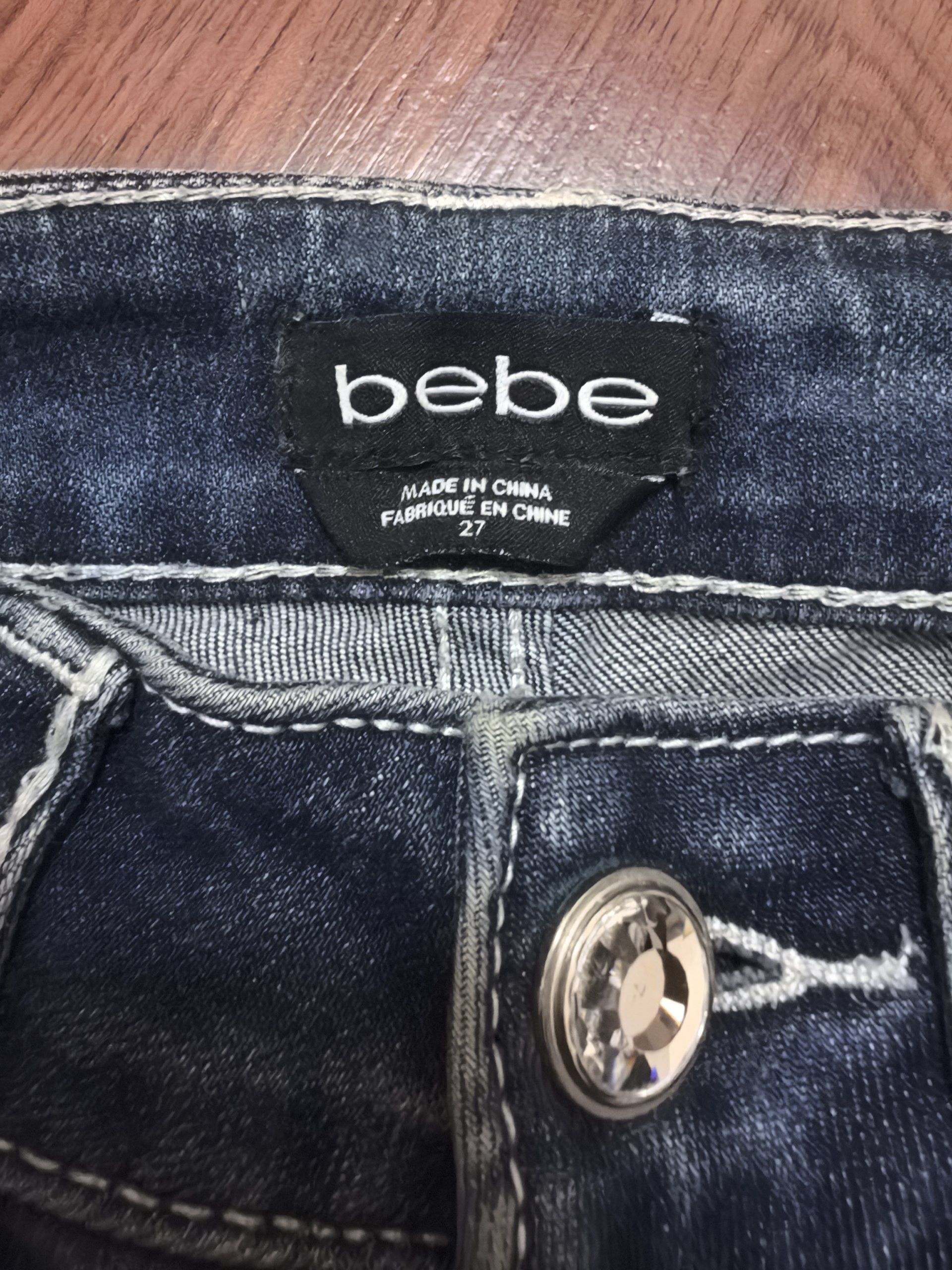 Bebe Vintage Y2K Bebe Blue Wash Denim Pants Skinny Model Size 28" / US 6 / IT 42 - 5 Thumbnail