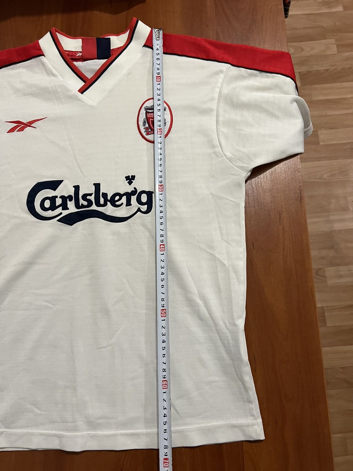 Reebok 1998/99 LIVERPOOL FC AWAY SOCCER JERSEY FOOTBALL SHIRT SZ S Size US S / EU 44-46 / 1 - 17 Thumbnail