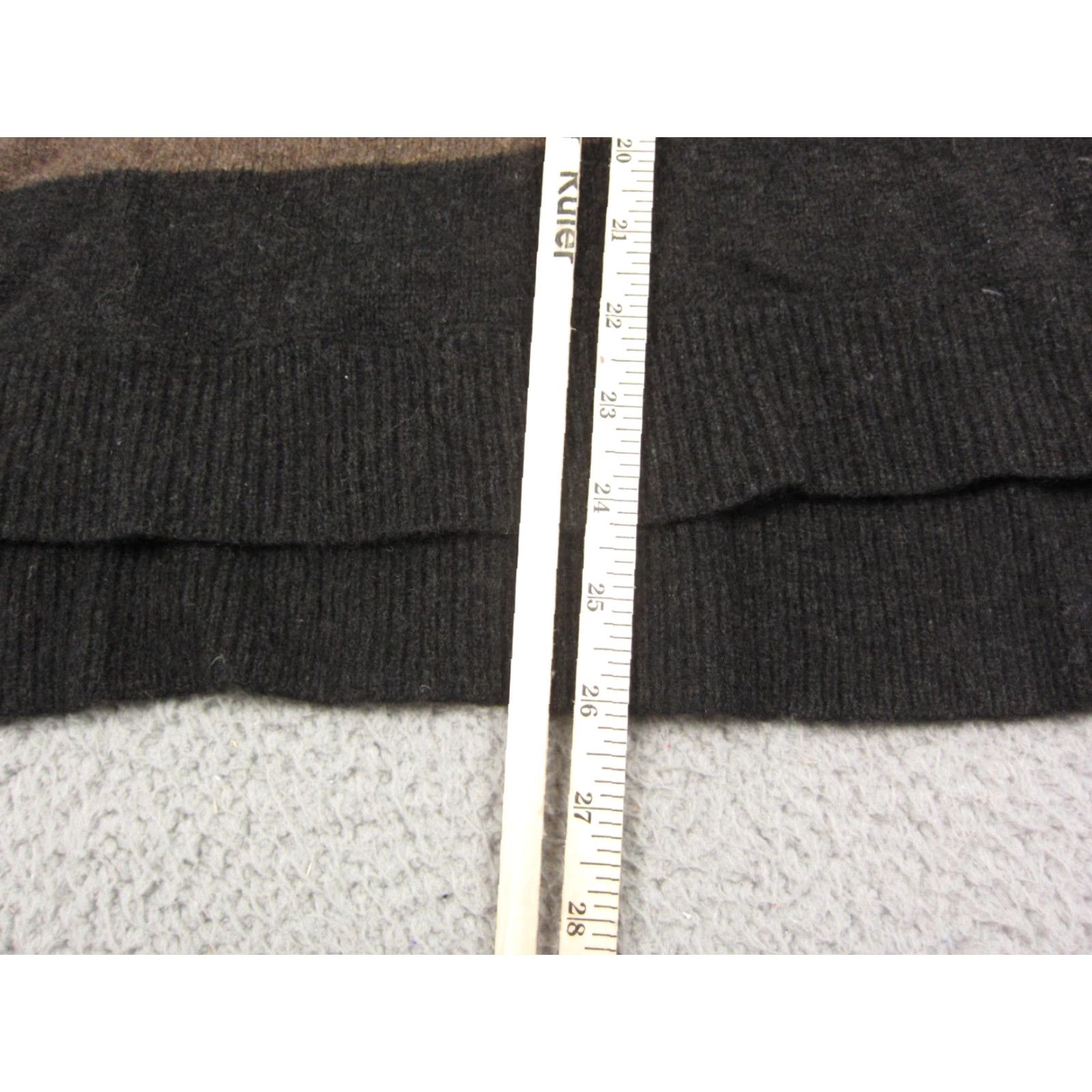 Vince Vince Sweater Womens Small Brown Striped Wool Yak Knit Pullover Size S / US 4 / IT 40 - 7 Thumbnail