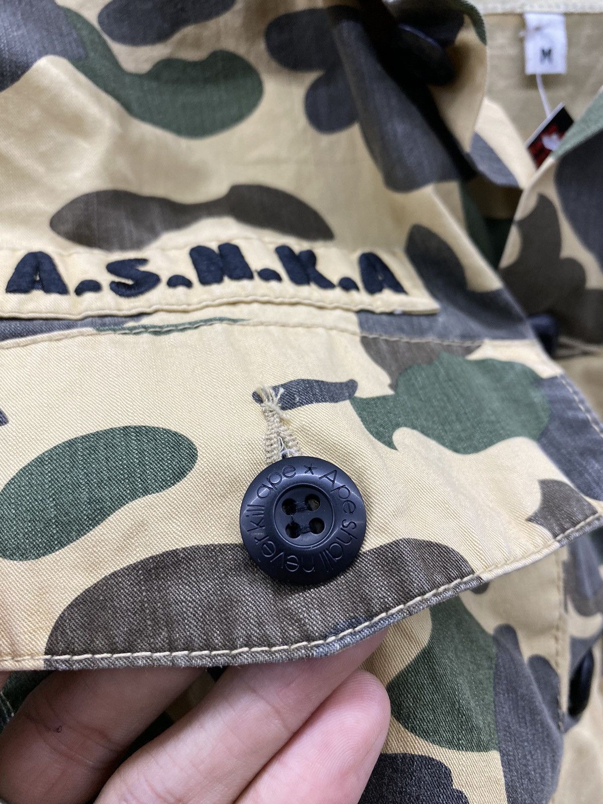 Bape × Vintage 1st bape military camo shirt a s n k a Size US M / EU 48-50 / 2 - 8 Thumbnail
