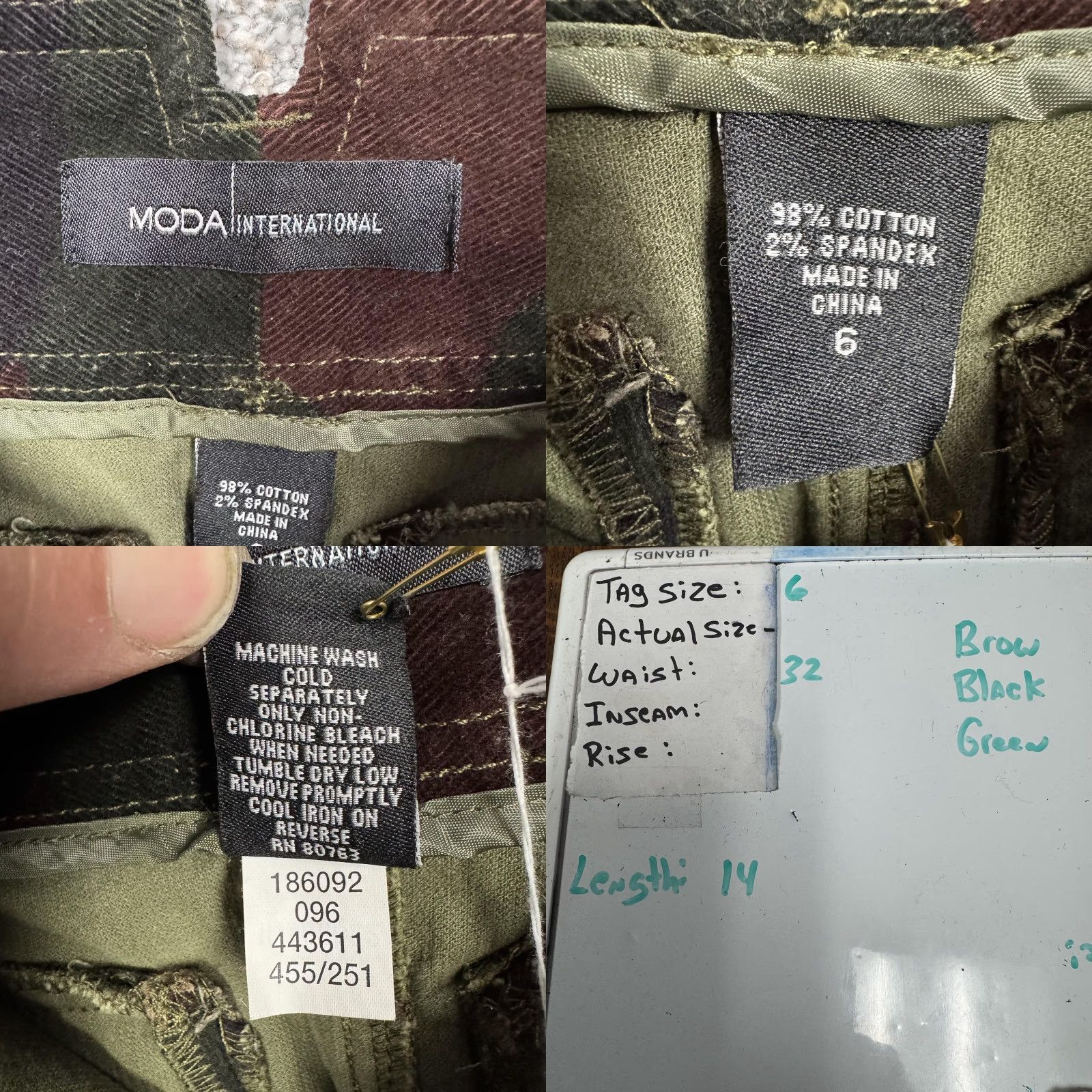 Vintage Moda International Mini Skirt 6 Camo Cargo Indie Sleaze Grunge Utility Military Skirt Women XS-? Hmm cannot. Size 28" / US 6 / IT 42 - 8 Thumbnail