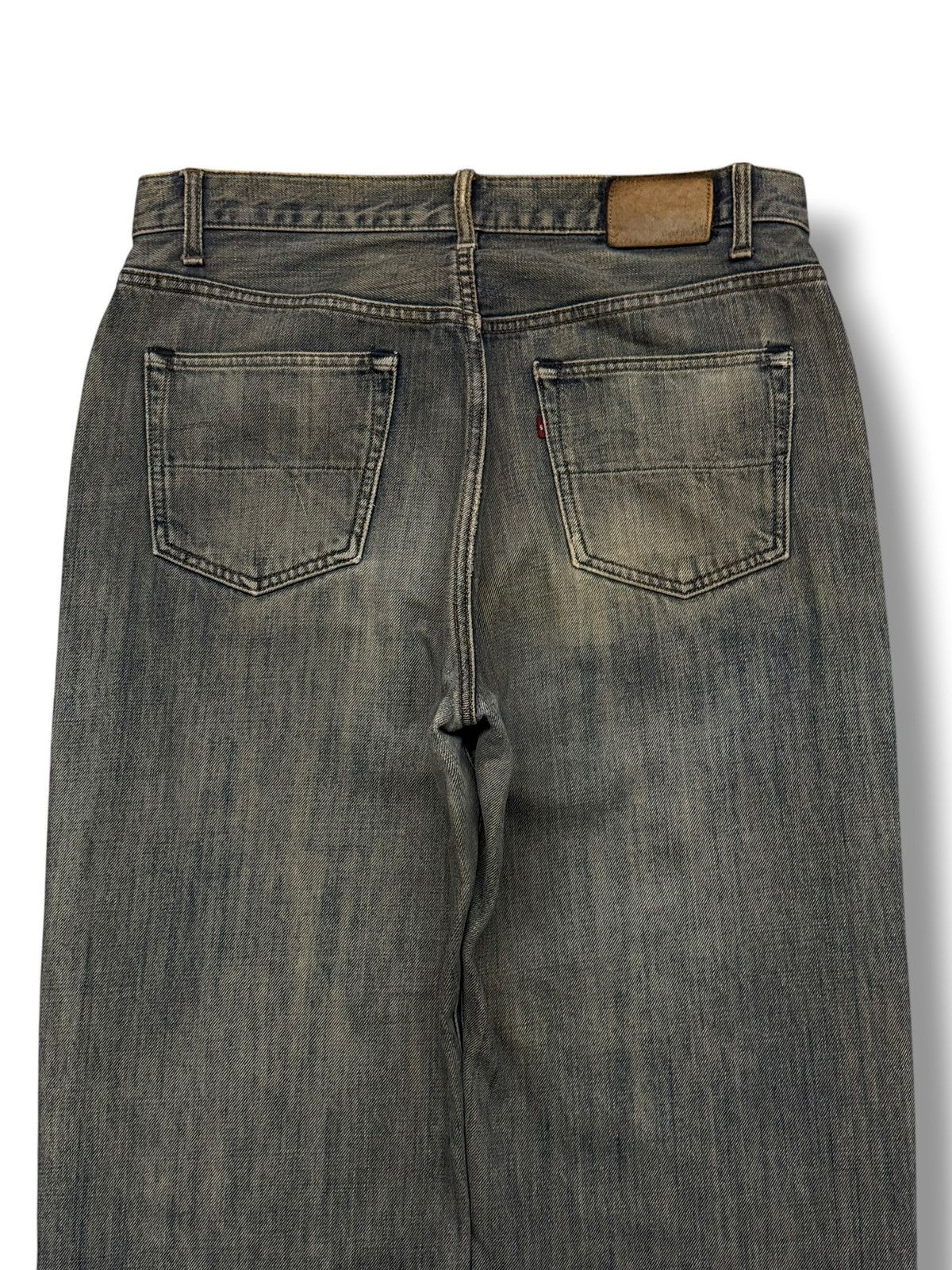 Japanese Brand Vintage Gold Rush Japan Y2K Wide Leg Denim Jeans | W33 Size US 33 - 5 Thumbnail