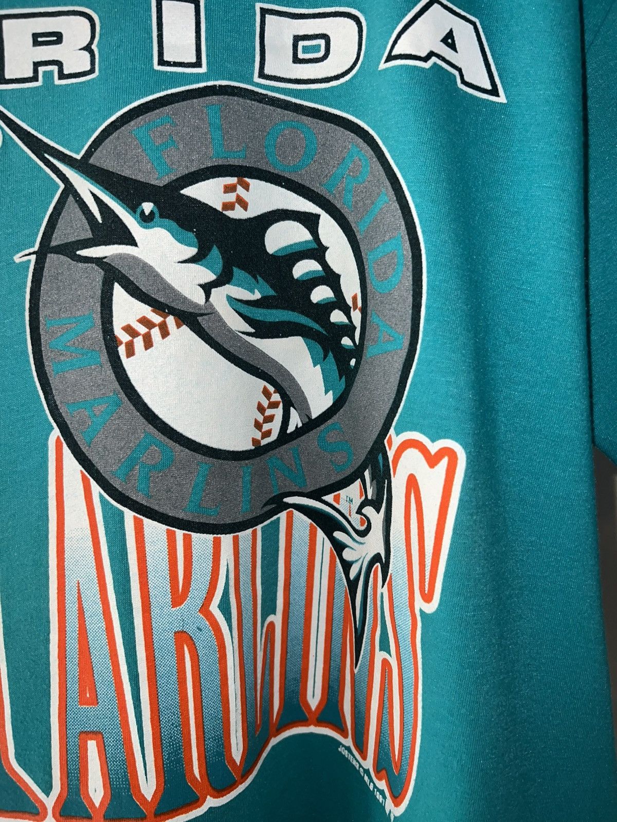Other VTG 1991 Florida Marlins Single Stitch USA ‘Teal’ Tee XL Size US XL / EU 56 / 4 - 10 Thumbnail