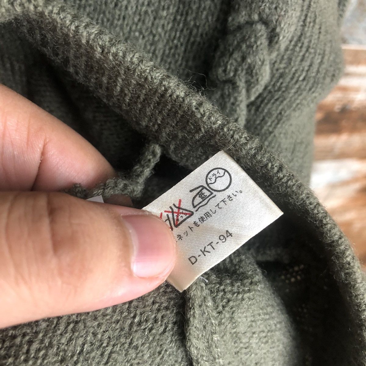 Homespun Knitwear × Japanese Brand DL Lemarais Green Cardigan Knitwear #C585 Size US M / EU 48-50 / 2 - 11 Thumbnail