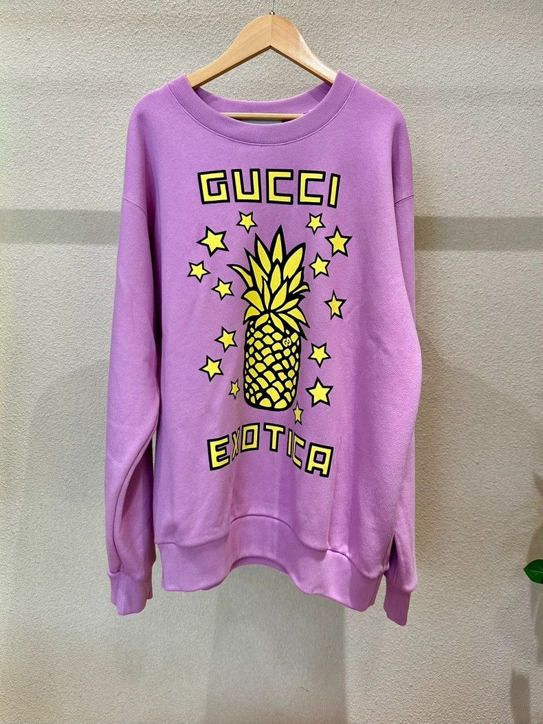 Gucci Pink Purple Pineapple Sweatshirt S - dmc