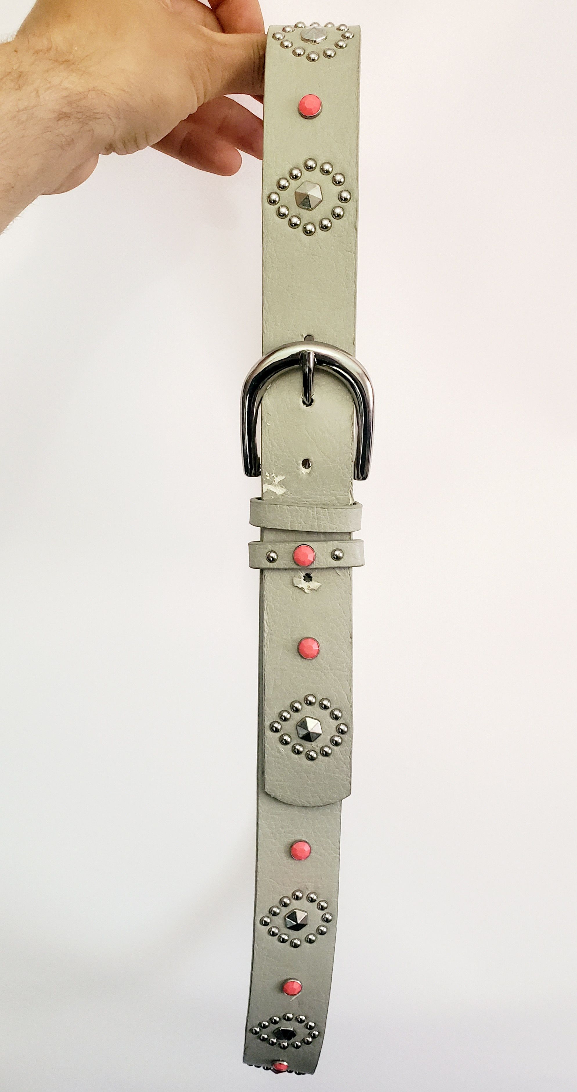Hysteric Glamour × Japanese Brand × Vintage vintage y2k pyramid studded metal punk alt belt length130 cm Size ONE SIZE - 4 Thumbnail