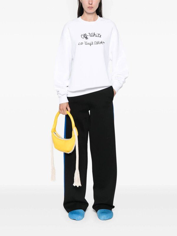 Off-White o1y1225 Logo Sweatshirt in White Size XS / US 0-2 / IT 36-38 - 4 Thumbnail