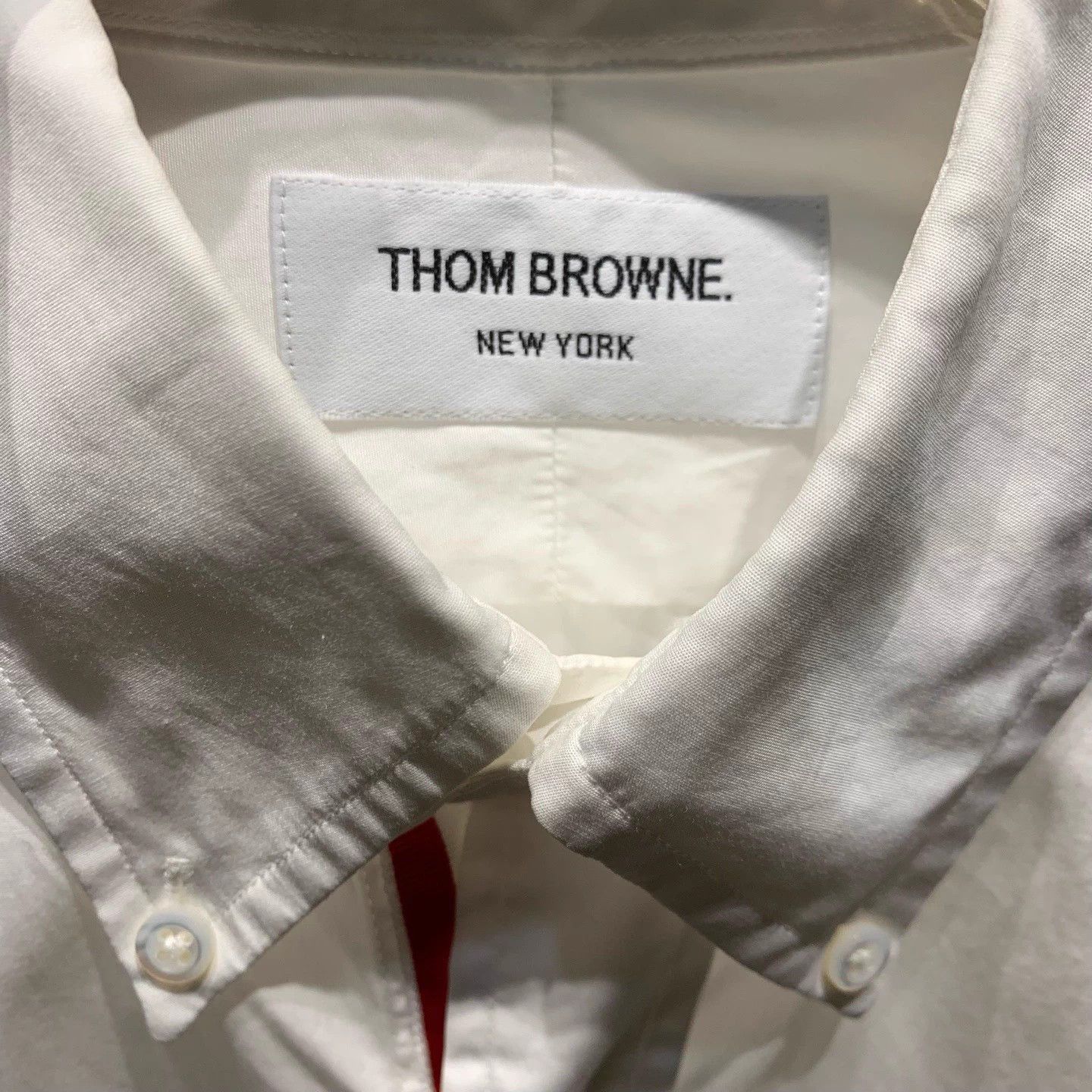 Thom Browne TB Classic Stripe White Shirt Size 2 Size US M / EU 48-50 / 2 - 2 Thumbnail