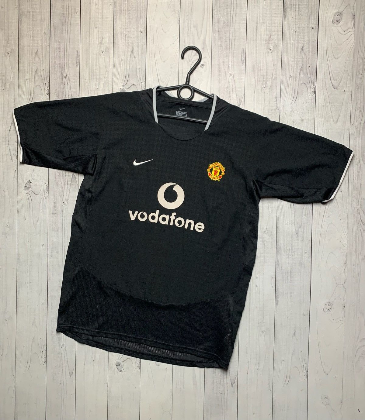 Vintage Nike Manchester United black soccer jersey size S