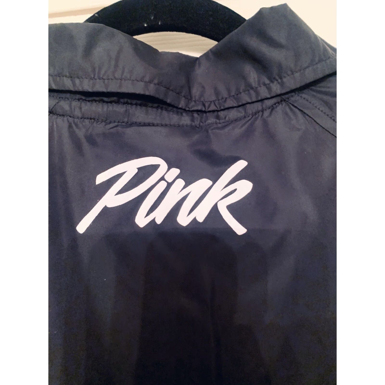 Victoria's Secret Victoria's Secret Jacket Women M Black Logo Lined Coaches Windbreaker Snap Size M / US 6-8 / IT 42-44 - 5 Thumbnail
