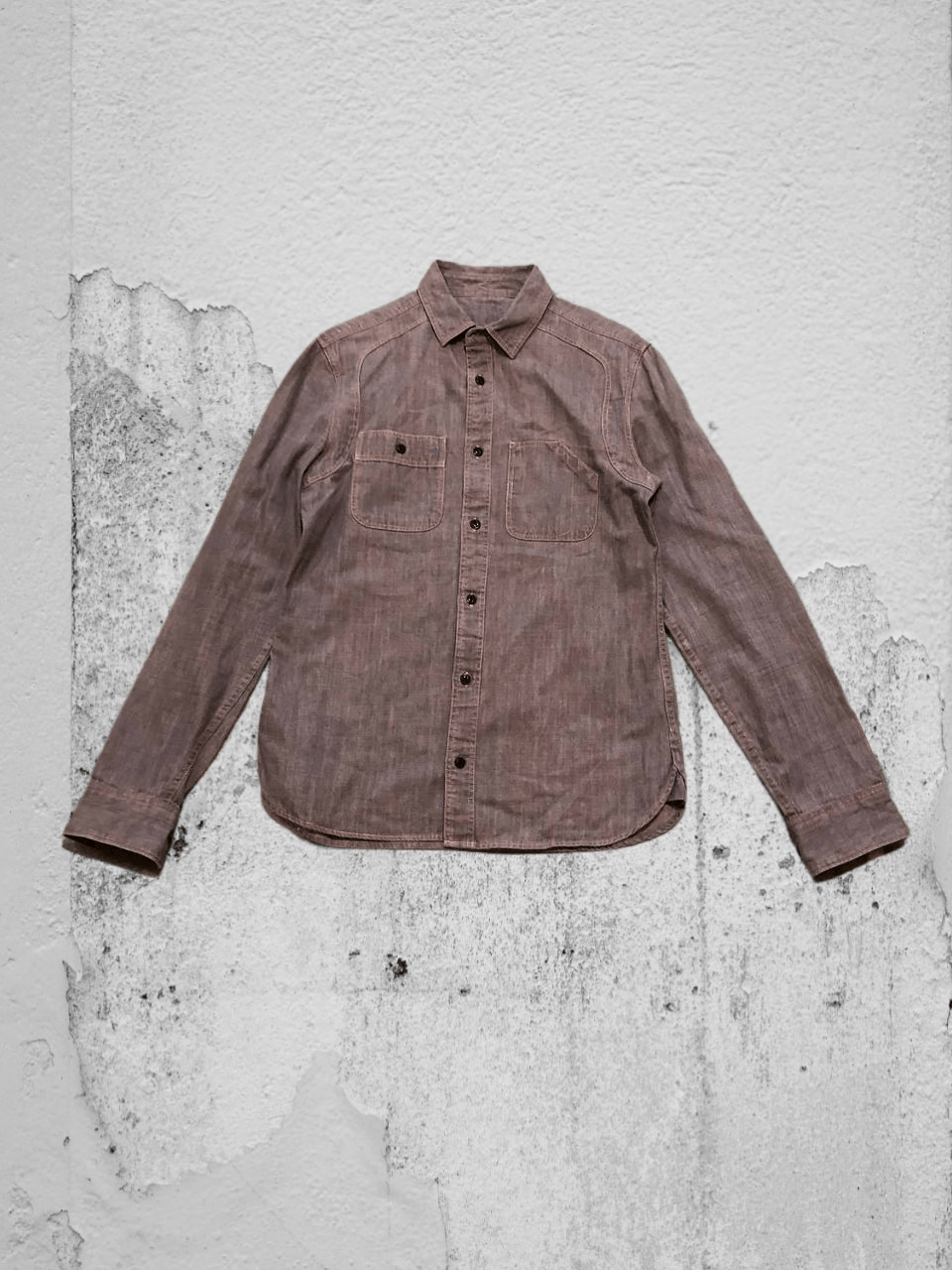 Allsaints Vintage Allsaints denim Shirt crazy Y2K streetwear Size US S / EU 44-46 / 1 - 1 Thumbnail