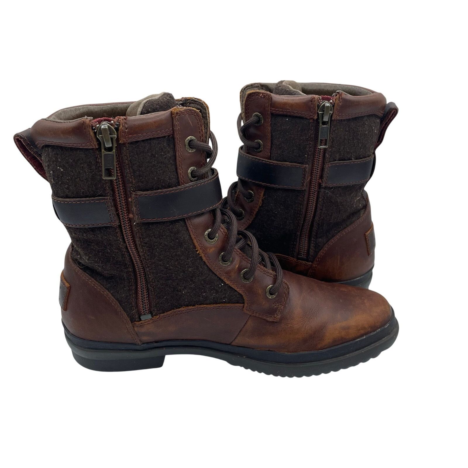 Ugg Ugg Kesey Waterproof Insulated Boots Brown Leather Womens 7 Size US 7 / IT 37 - 5 Thumbnail