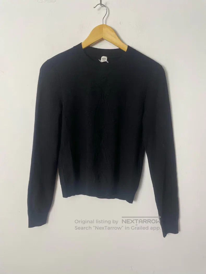 Hermes Hermes Black textured wool crewneck Size XS / US 0-2 / IT 36-38 - 1 Thumbnail