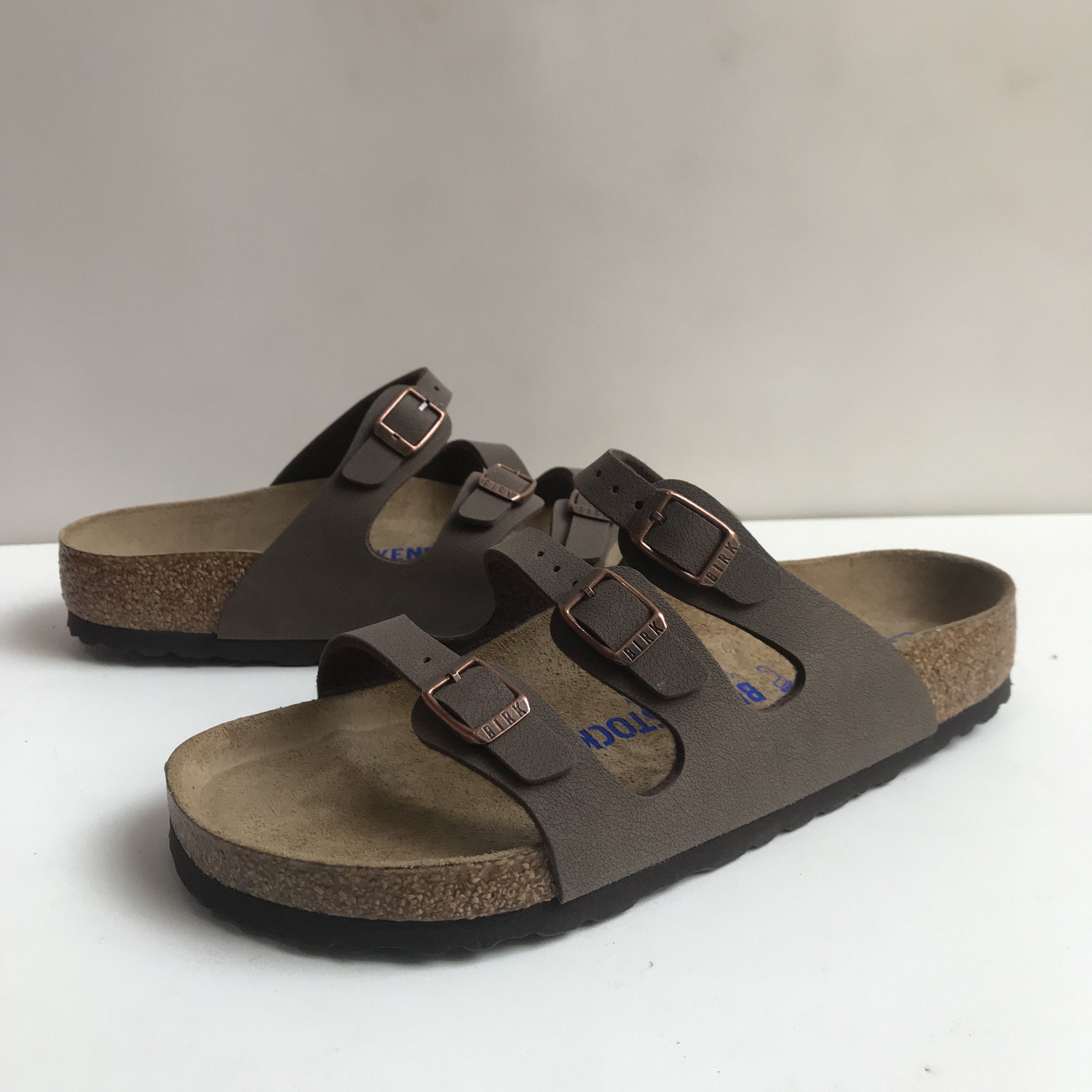Birkenstock BIRKENSTOCK FLORIDA BLUE BIRKO-FLOR REGULAR SANDALS Brown Size US 5.5 / EU 38 - 7 Thumbnail