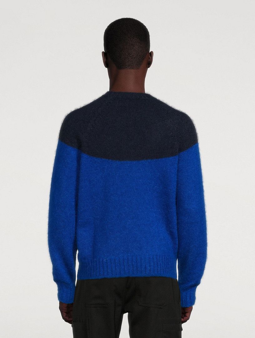 Alexander McQueen o1y1024 Sweater in Blue/Black Size US S / EU 44-46 / 1 - 3 Thumbnail