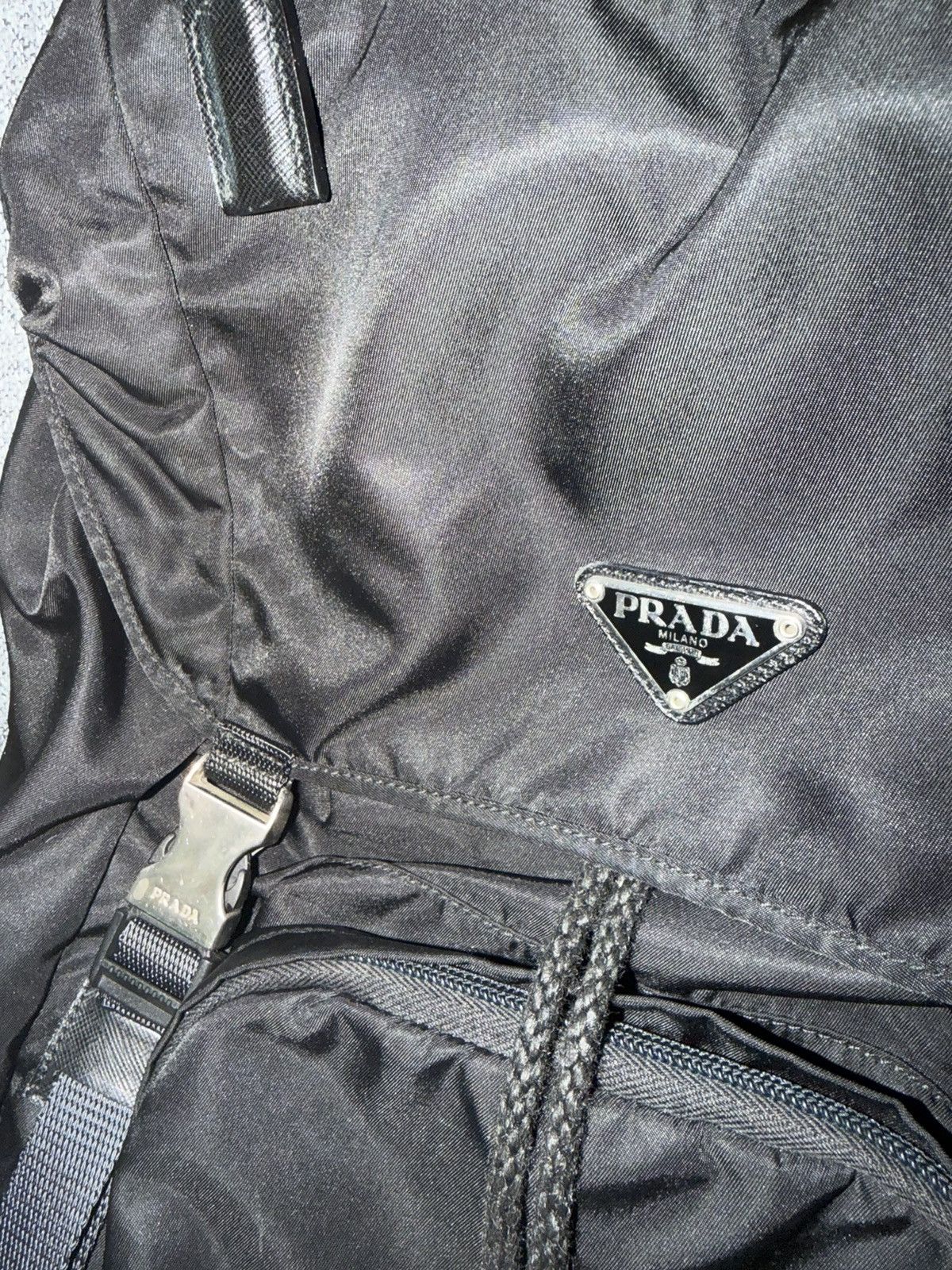 Prada Prada Re-Nylon and Saffiano Leather Backpack Size ONE SIZE - 2 Thumbnail