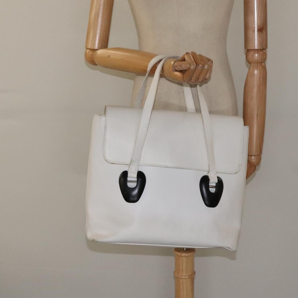 Gucci GUCCI Tote Bag Leather White Silver Size ONE SIZE - 22 Thumbnail