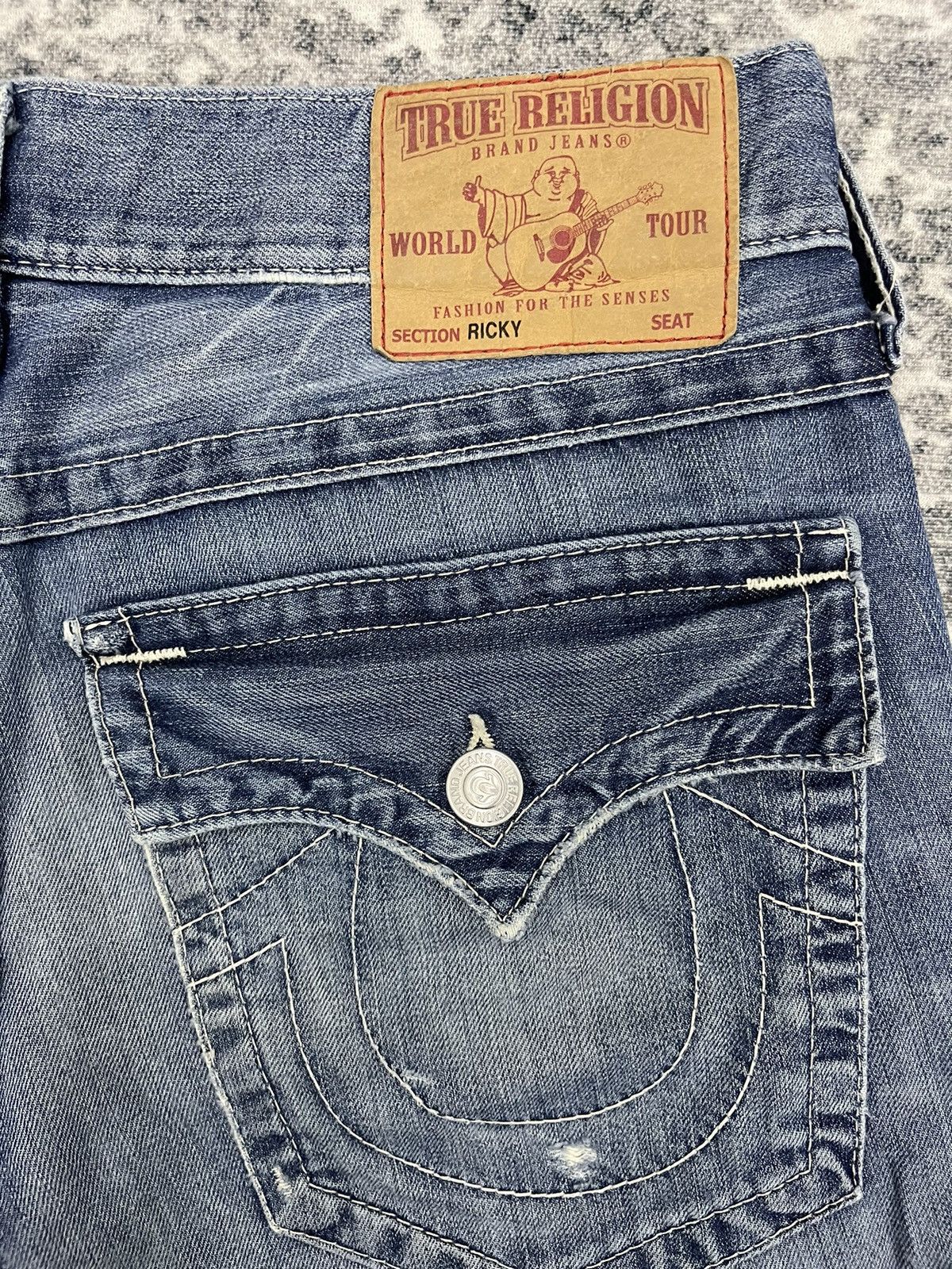 True Religion Vintage True Religion Section Ricky Distressed Denim Size US 33 - 12 Thumbnail